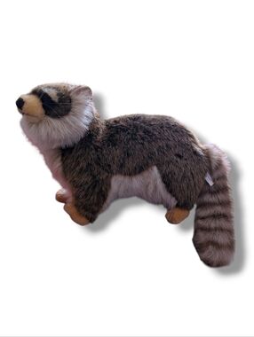 HANSA creations plush Racoon.  High quality, very realistic and cute!  Also come